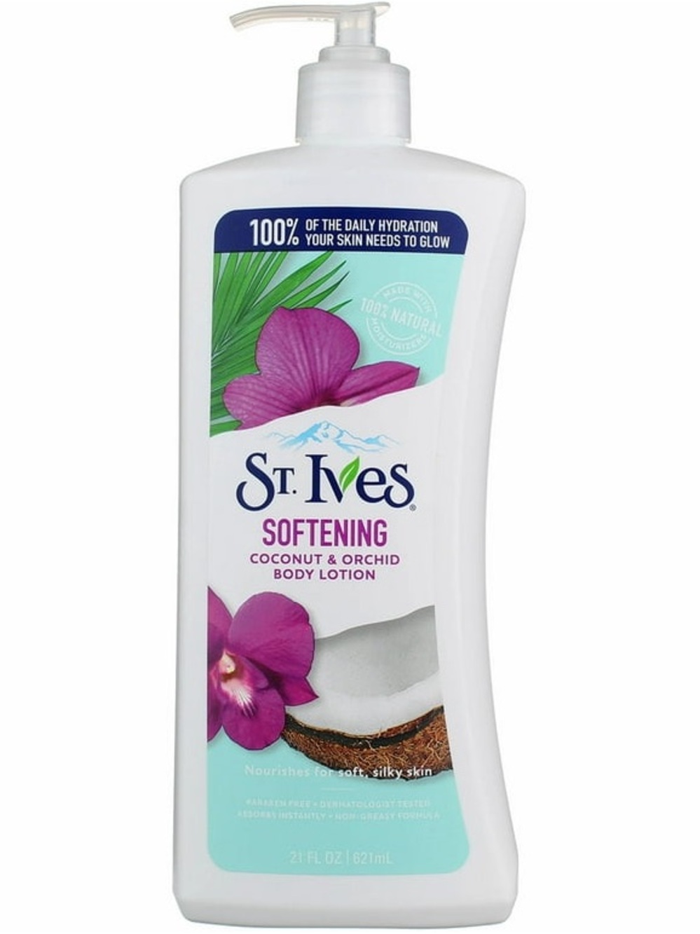 St. Ives Softening Coconut and Orchid Body Lotion 21 oz Hydrating Moisturizer